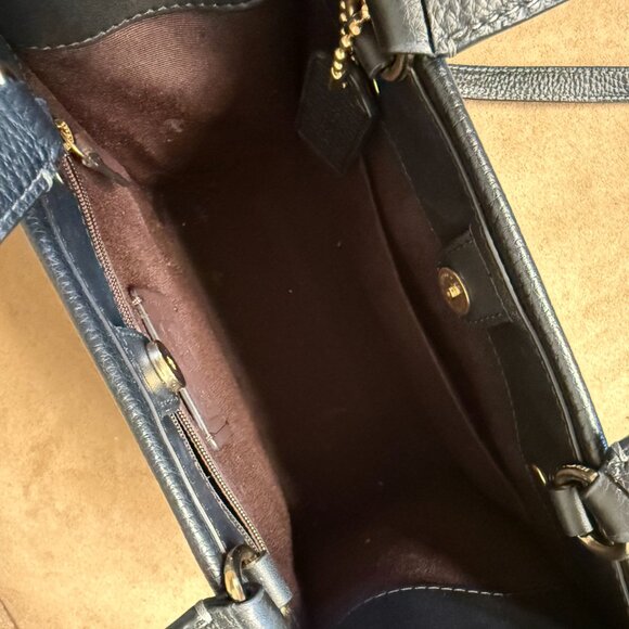 Coach Black Leather Crossbody Bag (does not include leopard strap) - Picture 5 of 8